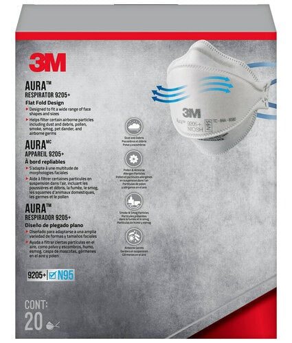 3m aura particulate respirator 9205