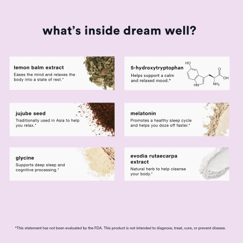 Dream Well Ingredients 1