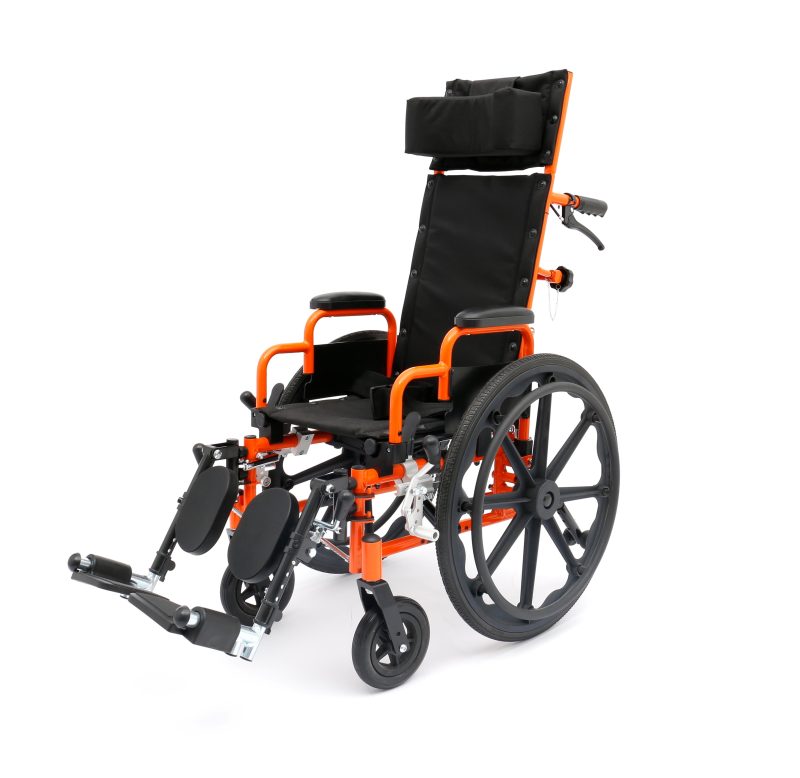 Ziggo12RecliningWheelchair Orange