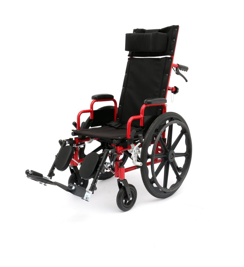 Ziggo14RecliningWheelchair Red