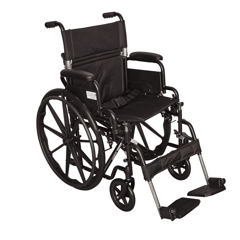 Ziggo 18 Wheelchair Black 1