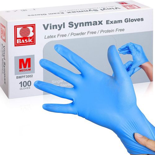 Basic Synmax Vinyl Hybrid Medical Exam Gloves - Case of 1,000 - One Source Medical Supplies