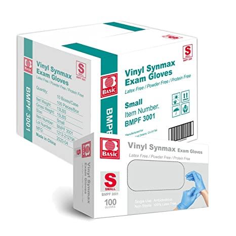 Basic Synmax Vinyl Hybrid Medical Exam Gloves - Case of 1,000 - One Source Medical Supplies