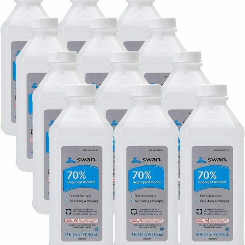 swan 70 isopropyl alcohol case of 12 sanitizing products trading co 624870